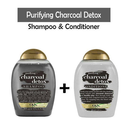 OGX Bundle Purifying Charcoal Detox Shampoo & Conditioner